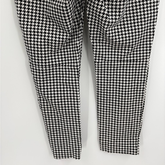 J.Crew Black White Houndstooth Flat cotton Front Skinny Winnie trousers Pants 4 - Picture 9 of 15